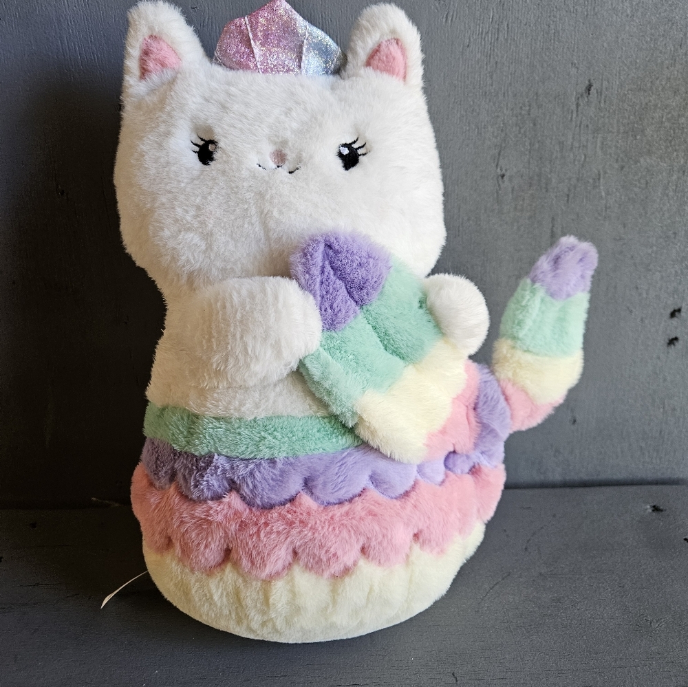 Fao Schwarz Meowmaid Plush Stuffed‎ Animal Toy with LED Lights & Sound 12.5 Gift